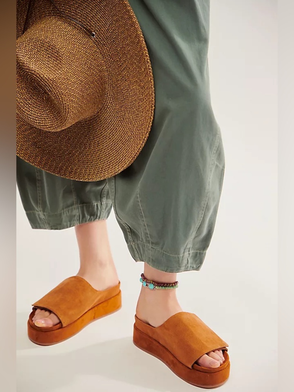 Silent D x Free People Perry Suede Slide Sandals